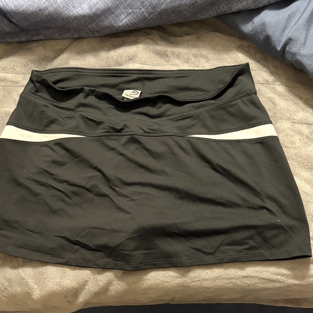 Black and White Athletic Skirt